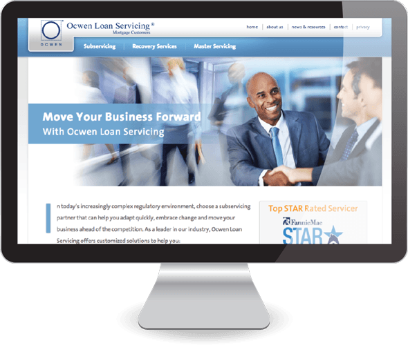 Ocwen Loan Servicing Digital Website