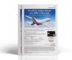 Bank of America and Alaska Airlines Print Mailer for Credit Card