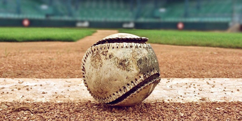 customer profile header | baseball on mound