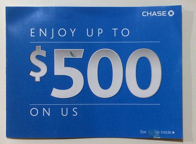 Chase Bank mailer
