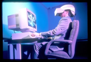 Will Virtual Reality Ruin the Travel Industry photo of old VR headset and computer